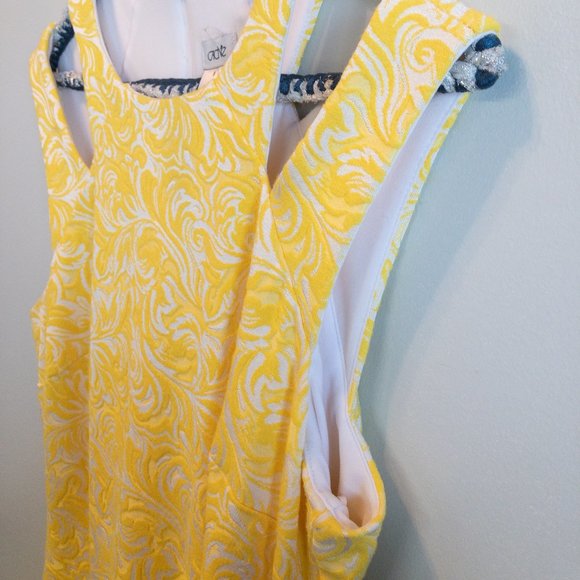 Yellow Floral Double Strap Summer Dress - Picture 1 of 6